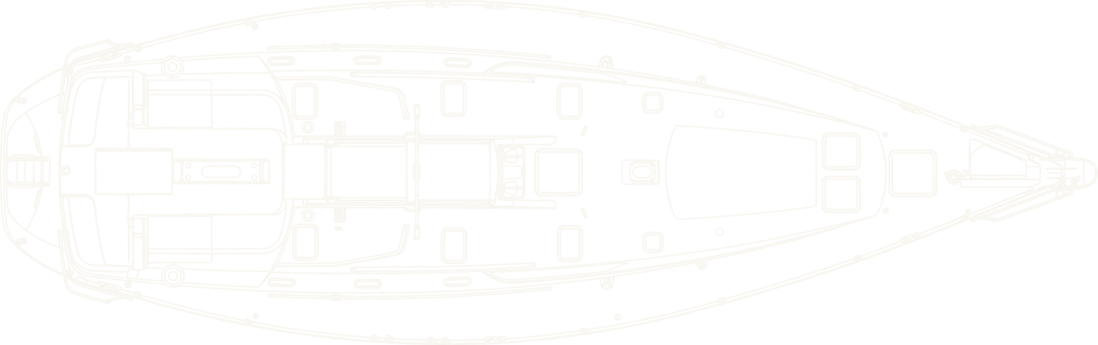 Deck plan of Sophisticated Lady, drawn by Rick