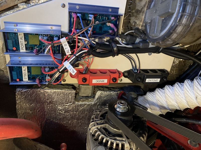 Our port and starboard alternator regulators