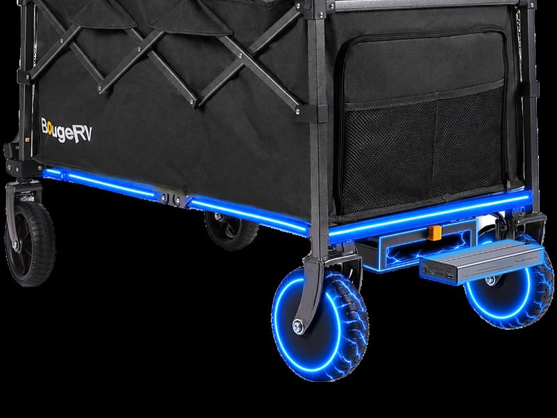 A BougeRV electric camping wagon
