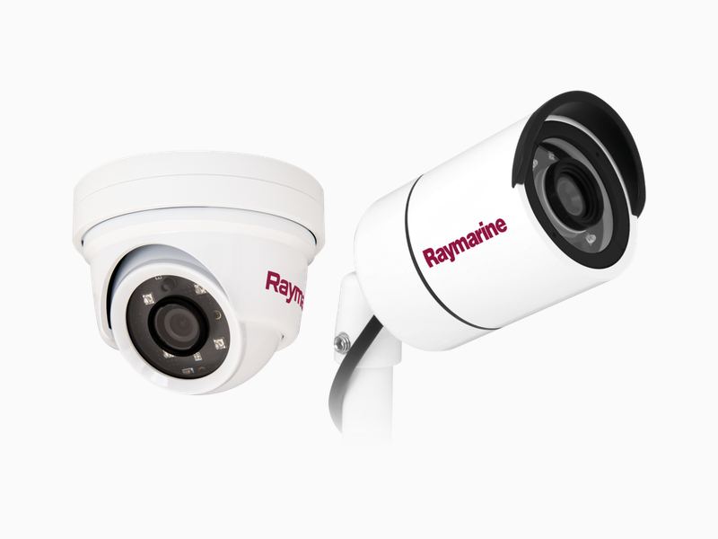 Two Raymarine marine cameras