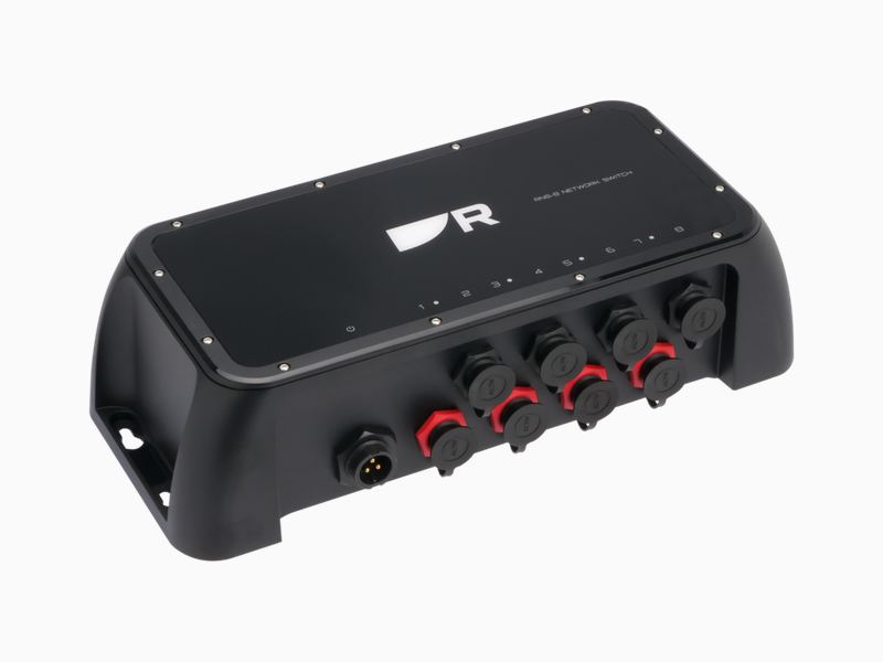 A Raymarine RNS-8 network switch