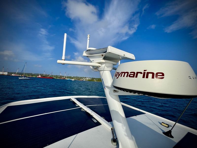Our Raymarine Quantum radar on the SeaView tower